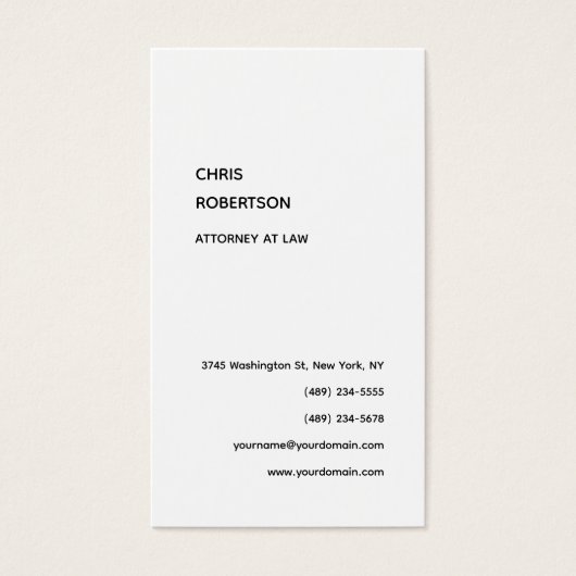 Exclusieve zwart-wit moderne unieke profielkaart visitekaartje (Voorkant)