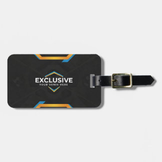 Exclusieve zwarte zaken bagagelabel