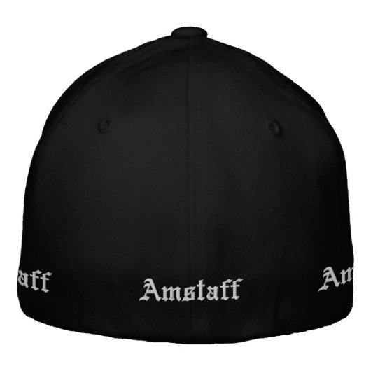 exclusive amstaff cap geborduurde pet (Achterkant)