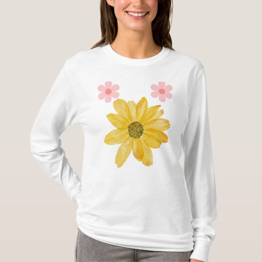 Exclusive Floral Art for Personalized T-shirt (Voorkant)
