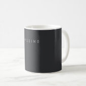 Exclusive Personal Classical Black White Own Name Koffiemok (Voorkant rechts)
