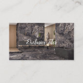 Exclusive Tiles Black Luxury  Natural Materials Visitekaartje (Voorkant)
