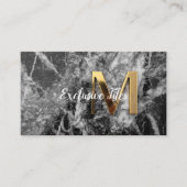 Exclusive Tiles Black Luxury  Natural Materials Visitekaartje (Voorkant)