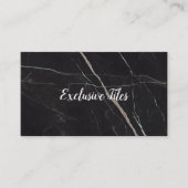 Exclusive Tiles Black Luxury  Natural Materials Visitekaartje (Voorkant)