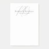 Exclusive Unique Monogram Profile Name Post-it® Notes (Voorkant)