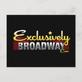 ExclusivelyBroadway.com Briefkaart (Voorkant)