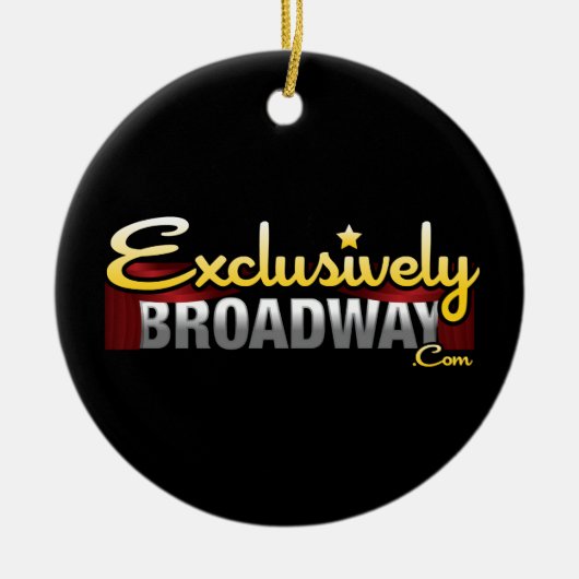 ExclusivelyBroadway.com Keramisch Ornament (Voorkant)