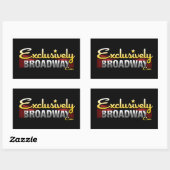 ExclusivelyBroadway.com Rechthoekige Sticker (Vel)