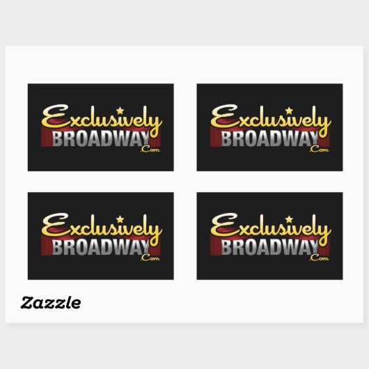 ExclusivelyBroadway.com Rechthoekige Sticker (Vel)