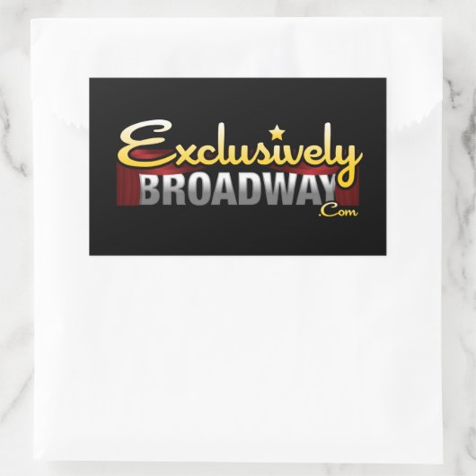 ExclusivelyBroadway.com Rechthoekige Sticker (Tas)