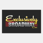 ExclusivelyBroadway.com Rechthoekige Sticker (Voorkant)