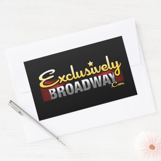 ExclusivelyBroadway.com Rechthoekige Sticker (Envelop)