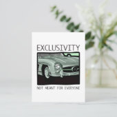 Exclusiviteit en rijkdom - oude klassieke Gullwing Briefkaart (Staand voorkant)