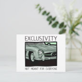 Exclusiviteit en rijkdom - oude klassieke Gullwing Briefkaart (Staand voorkant)