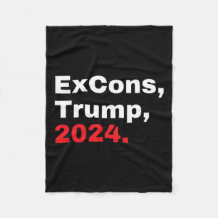 Excons Trump 2024 Trump Vance Fleece Deken