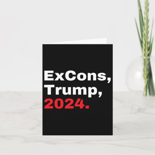 Excons Trump 2024 Trump Vance  Kaart (Voorkant)