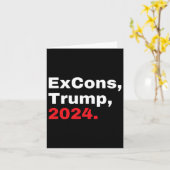 Excons Trump 2024 Trump Vance  Kaart (Gele Bloem)