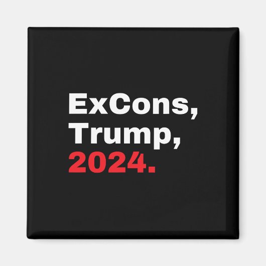 Excons Trump 2024 Trump Vance Magneet (Voorkant)