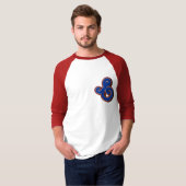 excrement_baseball 3/4tee t-shirt (Voorkant volledig)