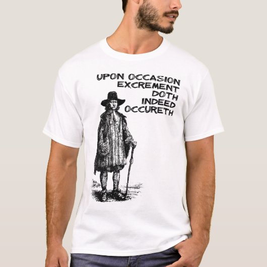 Excrement Doth Occureth Grappig shirt (Voorkant)