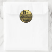 excrement_Sticker Ronde Sticker (Tas)