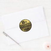 excrement_Sticker Ronde Sticker (Envelop)
