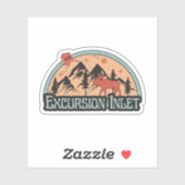 Excursie Inlet, Alaska Sticker (Vel)