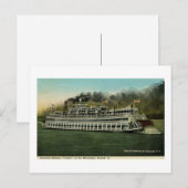 Excursion Steamer "Capitol" op de Mississippi Briefkaart (Voorkant / Achterkant)