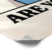 Excuse Me, Are You Pooping? – Funny Bathroom Sign Poster (Hoek)