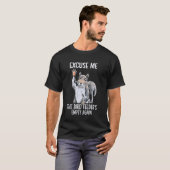 Excuse Me Bird Feeder's Empty Again Funny Squirrel T-shirt (Voorkant volledig)