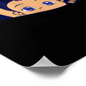 Excuse Me Is It April Yet Pregnancy Girl Announcem Poster (Hoek)