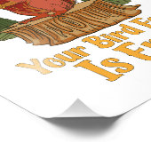 Excuse Me Your Bird Feeder Is Empty Funny Squirrel Foto Afdruk (Hoek)