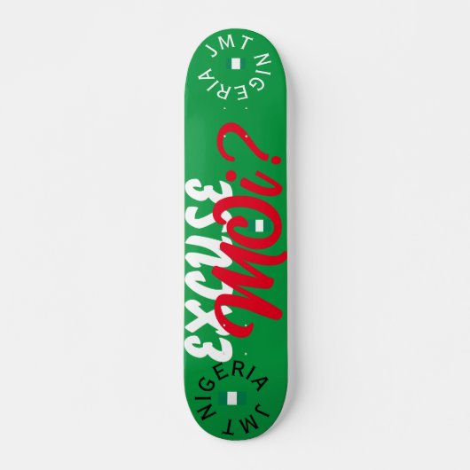 EXCUSE MOI!  JMT 7 3/4" Skateboard Dek (Voorkant)