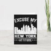 Excuse My New York Attitude  Kaart (Voorkant)