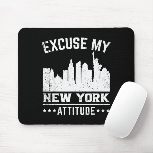 Excuse My New York Attitude  Muismat (Met muis)