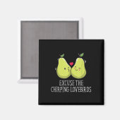 Excuseer de Chirping Lovebirds Wedding Honeymoon _ Magneet (Voorkant / Achterkant)