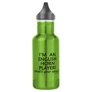 Excuseer de Engelse Horn Player Waterfles