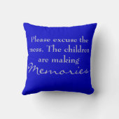 Excuseer de rotzooi alstublieft. herinneringen kus kussen (Achterkant)