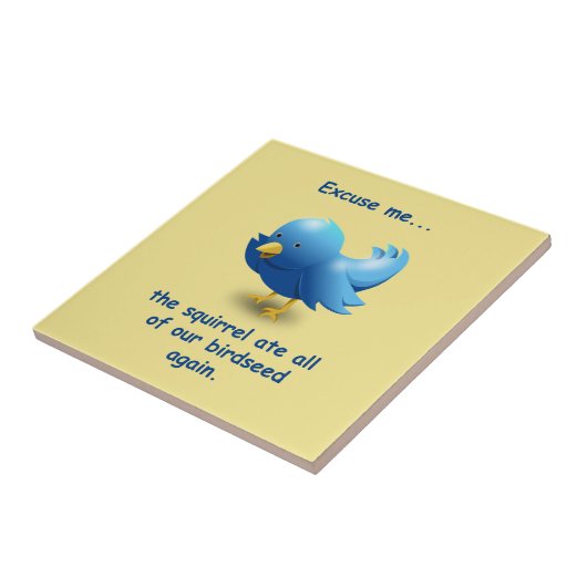 Excuseer me....de eekhoorn at al ons vogelzaad op tegeltje (Zijkant)