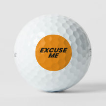 EXCUSEER ME, GOLFBALLEN