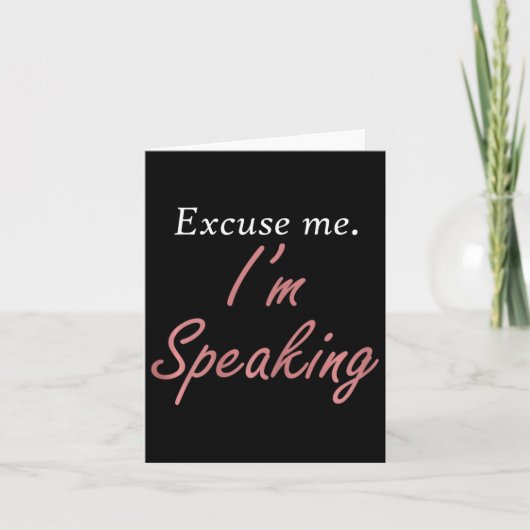 Excuseer me, ik spreek Kamala Harris Kaart (Voorkant)
