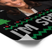 Excuseer me, ik spreek lelijke Kerst Kamala Harri Poster (Hoek)