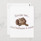 Excuseer me...je geboorte is leeg briefkaart (Voorkant / Achterkant)