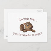 Excuseer me...je geboorte is leeg briefkaart (Voorkant / Achterkant)