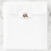 Excuseer me...je geboorte is leeg hart sticker (Tas)