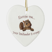 Excuseer me...je geboorte is leeg keramisch ornament (Rechts)