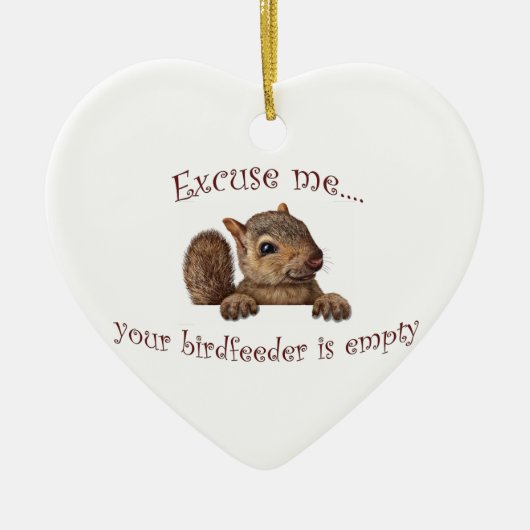 Excuseer me...je geboorte is leeg keramisch ornament (Voorkant)