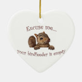 Excuseer me...je geboorte is leeg keramisch ornament (Achterkant)