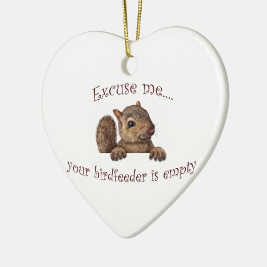 Excuseer me...je geboorte is leeg keramisch ornament (Links)