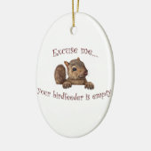 Excuseer me...je geboorte is leeg keramisch ornament (Links)